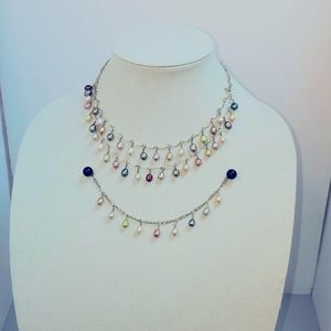 Colorful Oval Bead Necklace